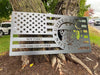 US Navy Metal American Flag Wall Art: Patriotic Indoor/Outdoor Sign