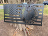 USAF American Flag Metal Wall Art: Patriotic Indoor/Outdoor Sign